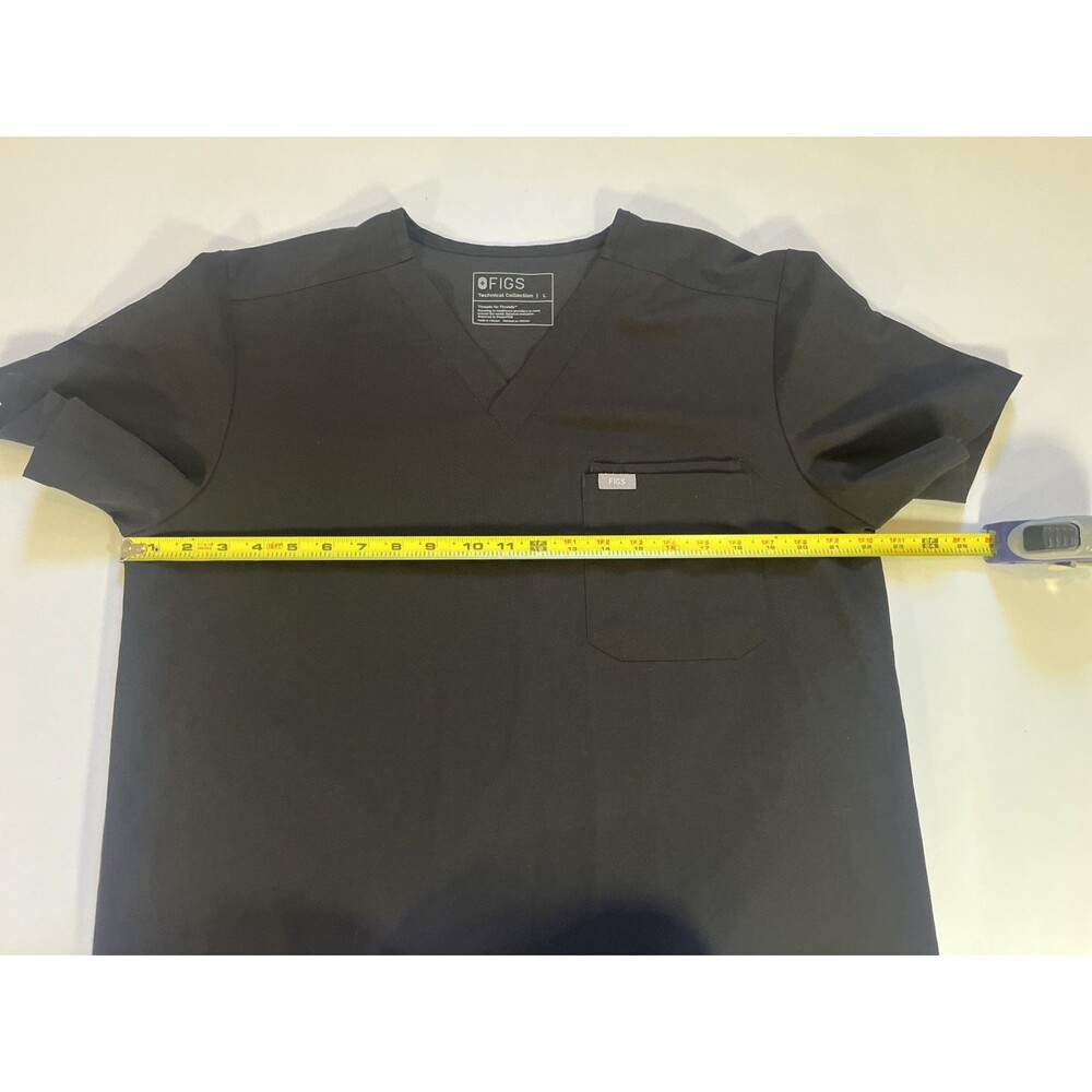 Figs Catarina One Pocket Scrub Top large, Black - Picture 2 of 10